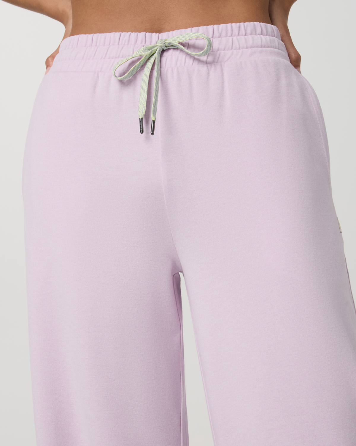 Halo Essential Wideleg Women's Lilac Breeze Heather Pants - Vuori