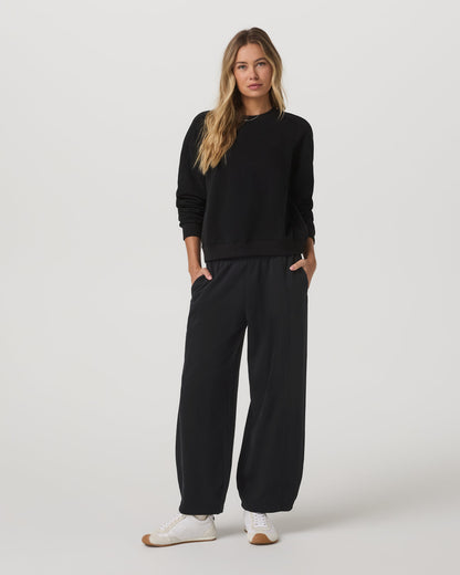 Sedona Barrel Sweatpant Women's Black Relaxed Fit Pants - Vuori