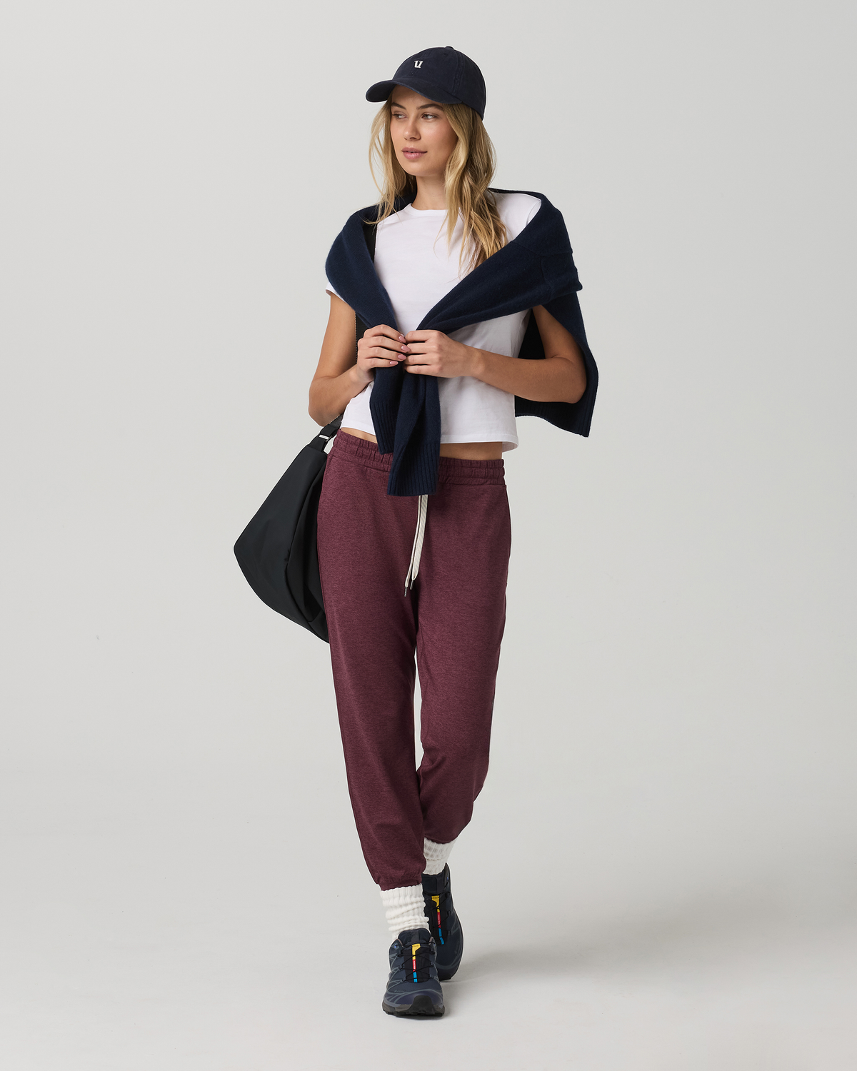 Performance Jogger - Long Women's Fig Heather Joggers - Vuori