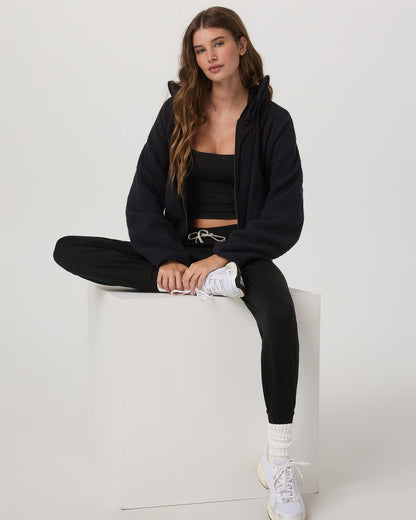 Performance Jogger - Long Black Heather Long Joggers - Vuori