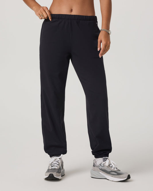 Halo Modern Sweatpant Women's Solid Black Pants - Vuori