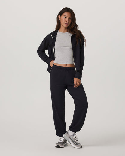 Halo Modern Sweatpant Women's Solid Black Pants - Vuori