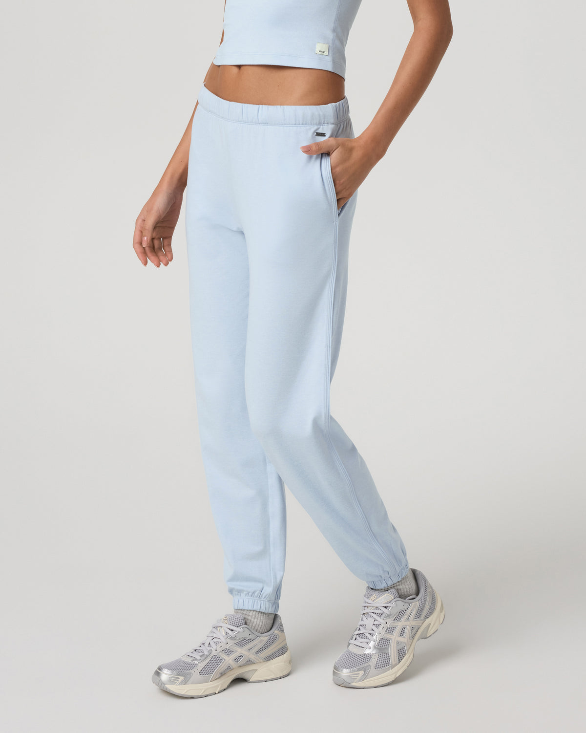 Women's Halo Modern Sweatpant Soft Sky Heather - Vuori