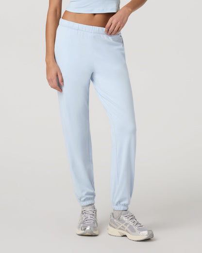 Women's Halo Modern Sweatpant Soft Sky Heather - Vuori