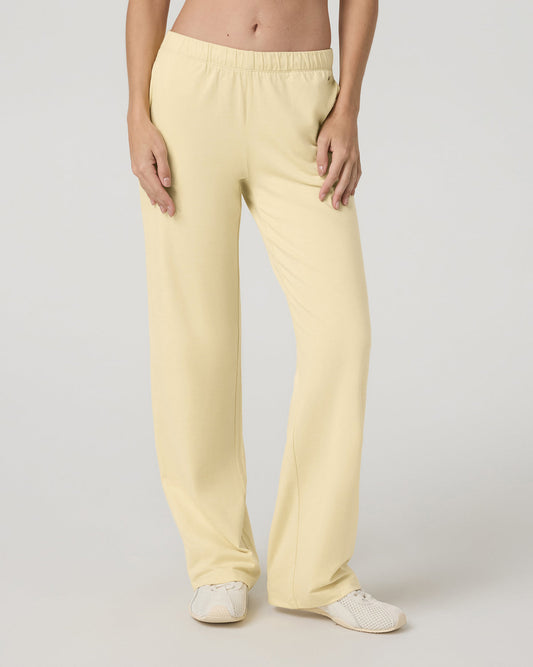 Women's Halo Modern Straight Leg Pant Lemon Snap Heather - Vuori