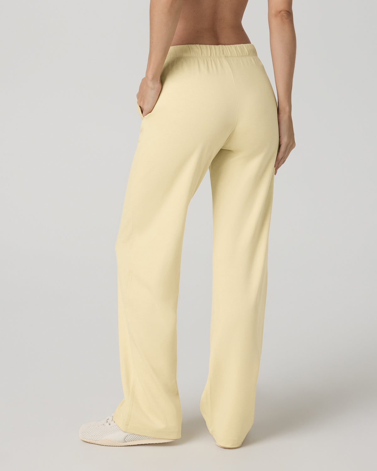 Women's Halo Modern Straight Leg Pant Lemon Snap Heather - Vuori