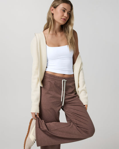 Halo Essential Wideleg Pant Women's Sable Heather Pant - Vuori