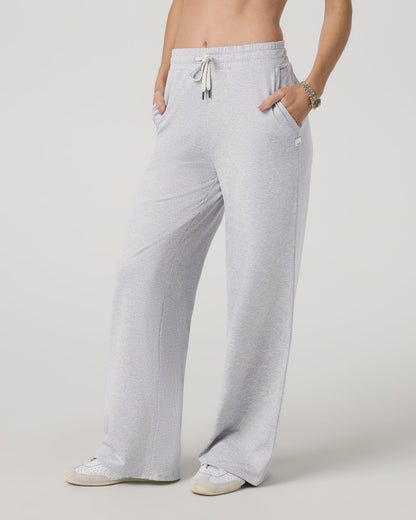 Halo Essential Wideleg Pant Women's Pale Grey Pants - Vuori