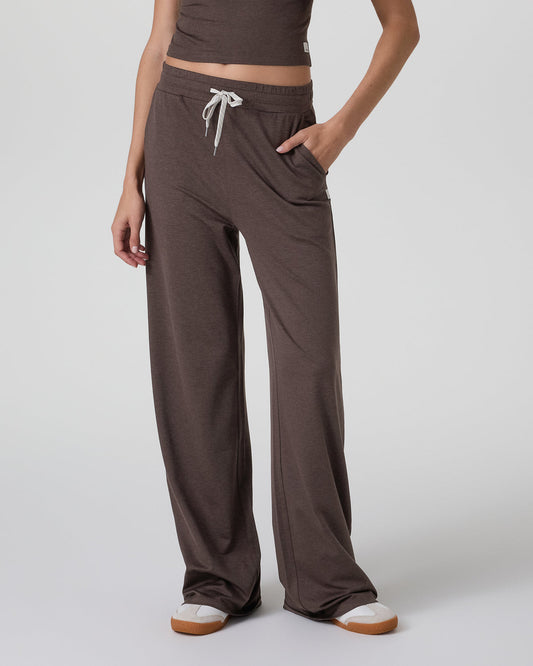 Halo Essential Wideleg Pant - Short Java Heather - Vuori
