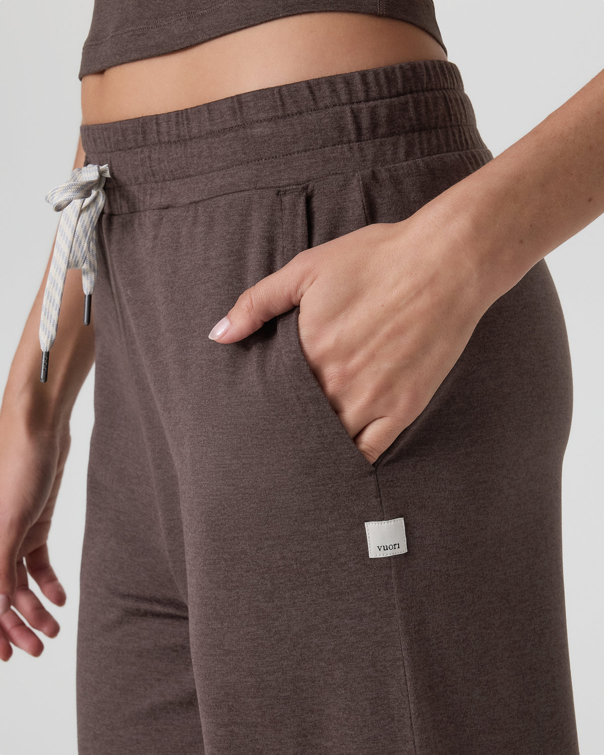 Halo Essential Wideleg Pant - Short Java Heather - Vuori