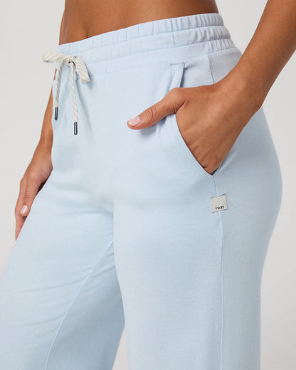Halo Essential Wideleg Women's Soft Sky Heather Pants - Vuori