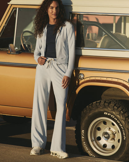 Halo Essential Wideleg Women's Soft Sky Heather Pants - Vuori