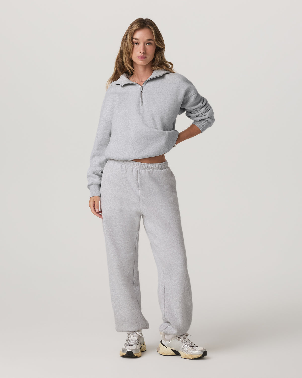 Women's Restore Classic Sweatpant Pale Grey Heather - Vuori