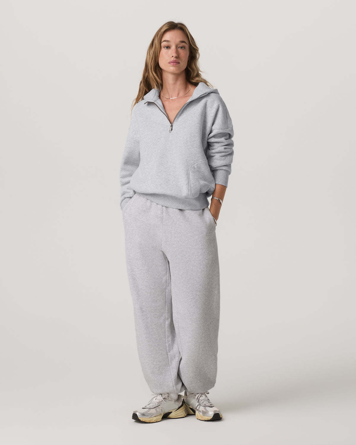Women's Restore Classic Sweatpant Pale Grey Heather - Vuori