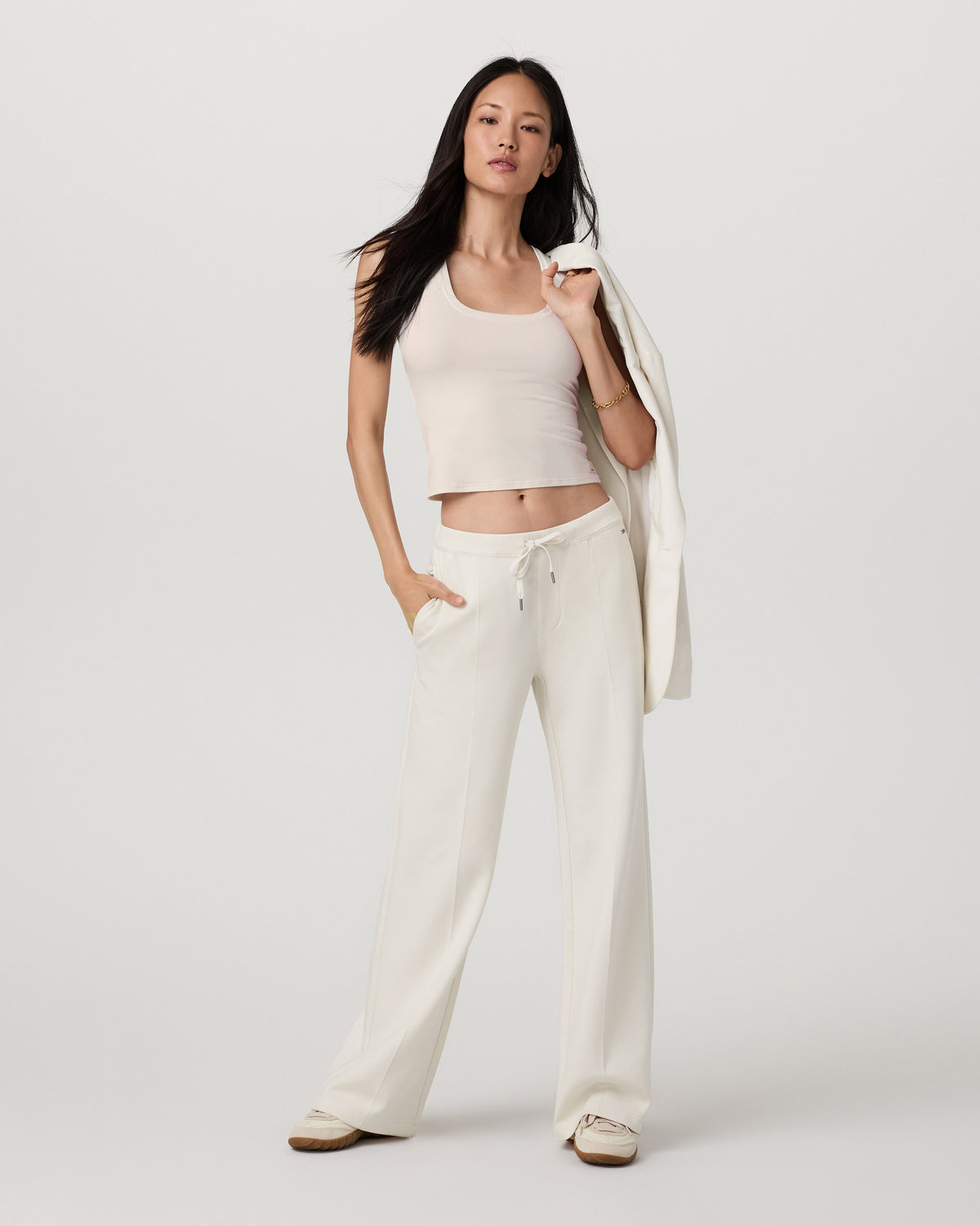 Compose Wideleg Pant Marshmallow Mid-High Rise Pants - Vuori