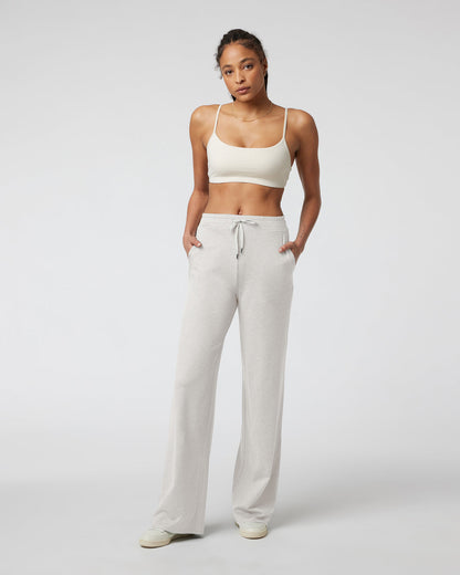 Halo Essential Wideleg - Long Ecru Heather - Vuori