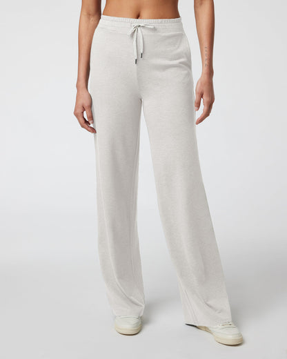 Halo Essential Wideleg - Long Ecru Heather - Vuori