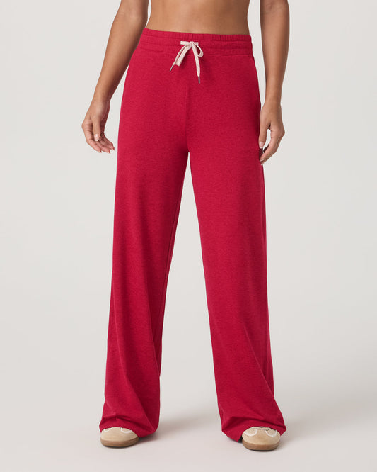 Halo Wideleg Women's Strawberry Heather Pants - Vuori