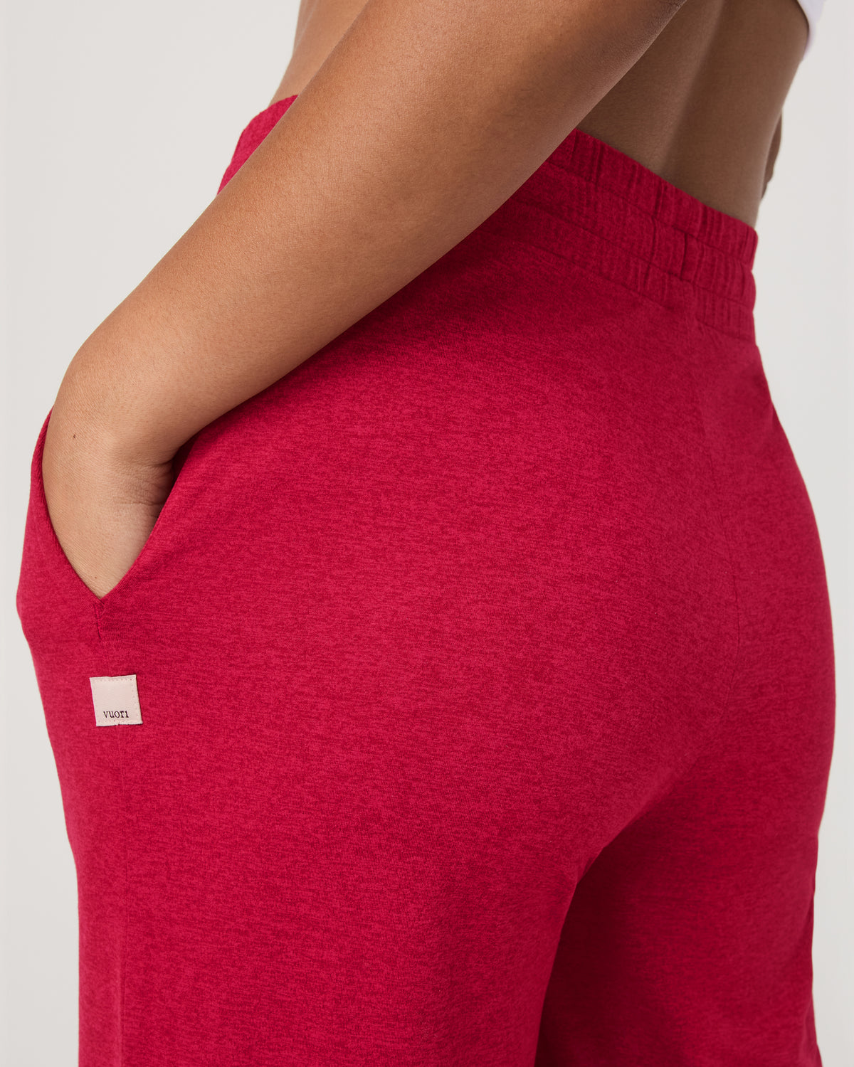Halo Wideleg Women's Strawberry Heather Pants - Vuori