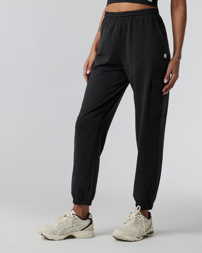 Boyfriend Cargo Sweatpant Black Heather Sweatpants - Vuori