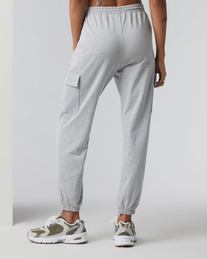 Boyfriend Cargo Sweatpant Pale Grey Heather - Vuori