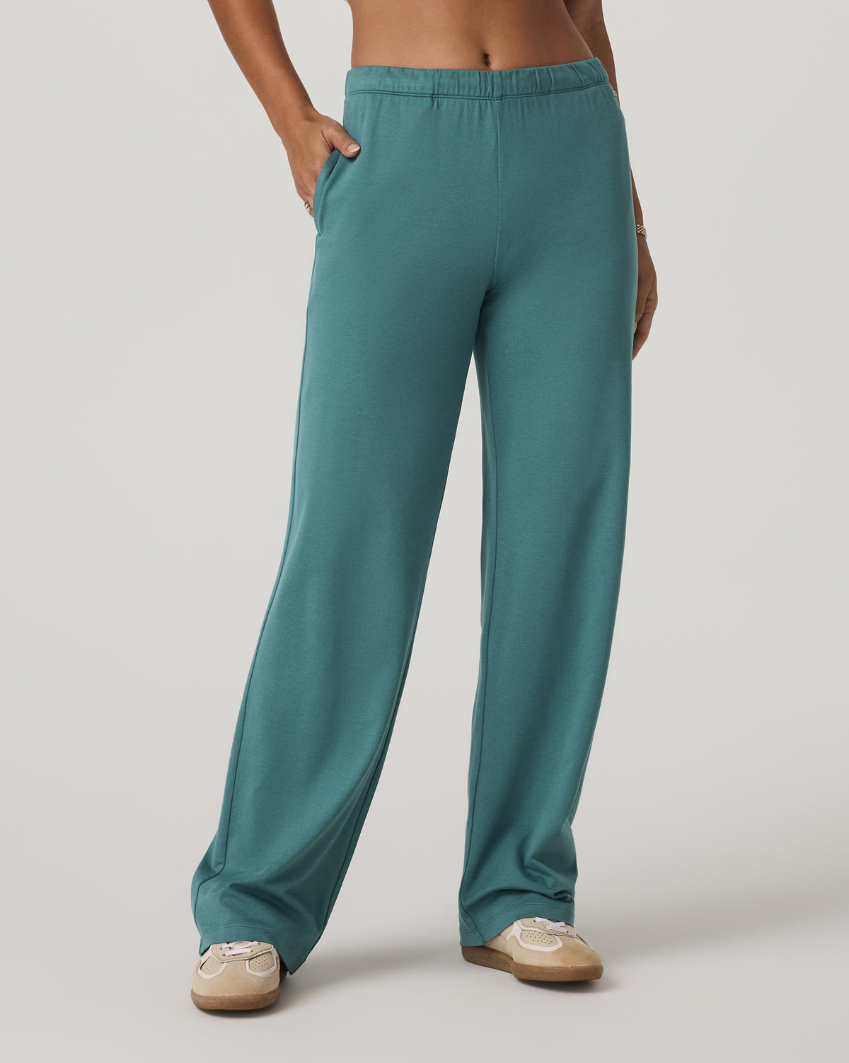 Halo Straight Leg Pant Women's Bluegrass Heather Pants - Vuori