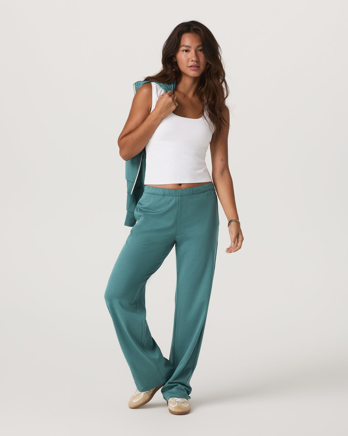 Halo Straight Leg Pant Women's Bluegrass Heather Pants - Vuori