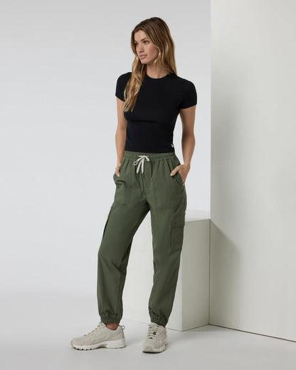 Birch Jogger Women's Army Utility Joggers - Vuori