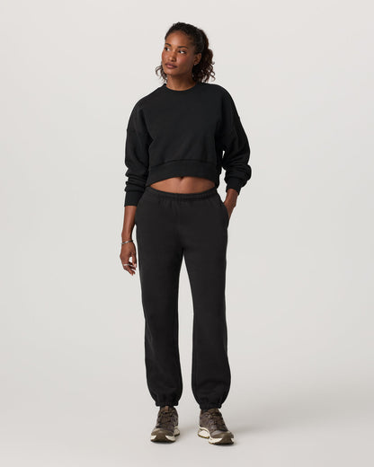 Women's Restore Classic Sweatpant - Long Washed Black - Vuori