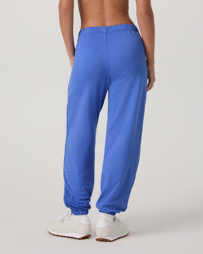 Halo Modern Sweatpant Women's Bright Iris Heather Pants - Vuori