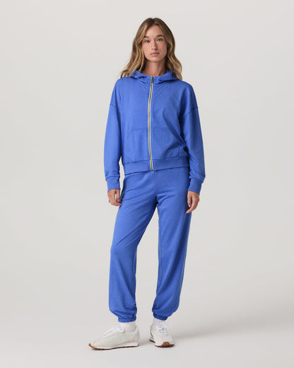 Halo Modern Sweatpant Women's Bright Iris Heather Pants - Vuori