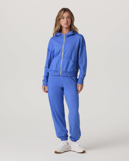 Halo Modern Sweatpant Women's Bright Iris Heather Pants - Vuori
