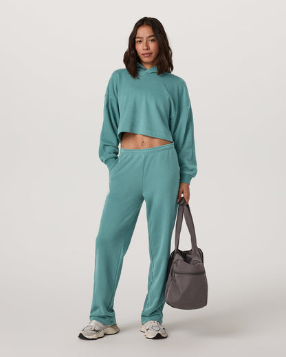 Women's Sedona Straight Leg Sweatpant - Short Bluegrass - Vuori