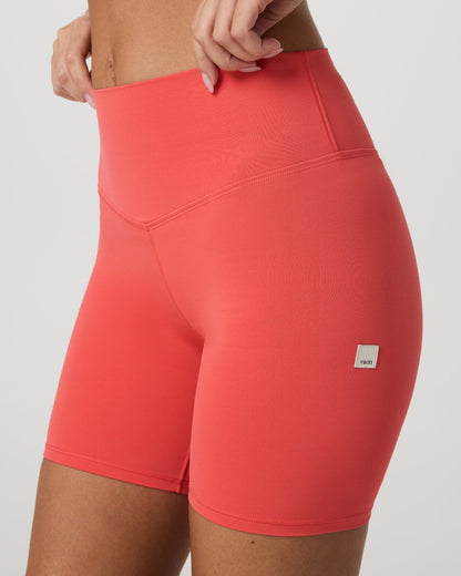 Vuori AllTheForm™ Short 6" Bright Coral Biker Shorts - Vuori