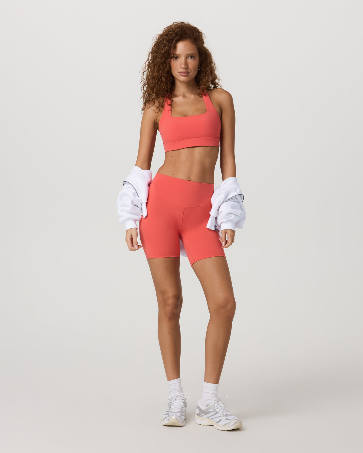 Vuori AllTheForm™ Short 6" Bright Coral Biker Shorts - Vuori