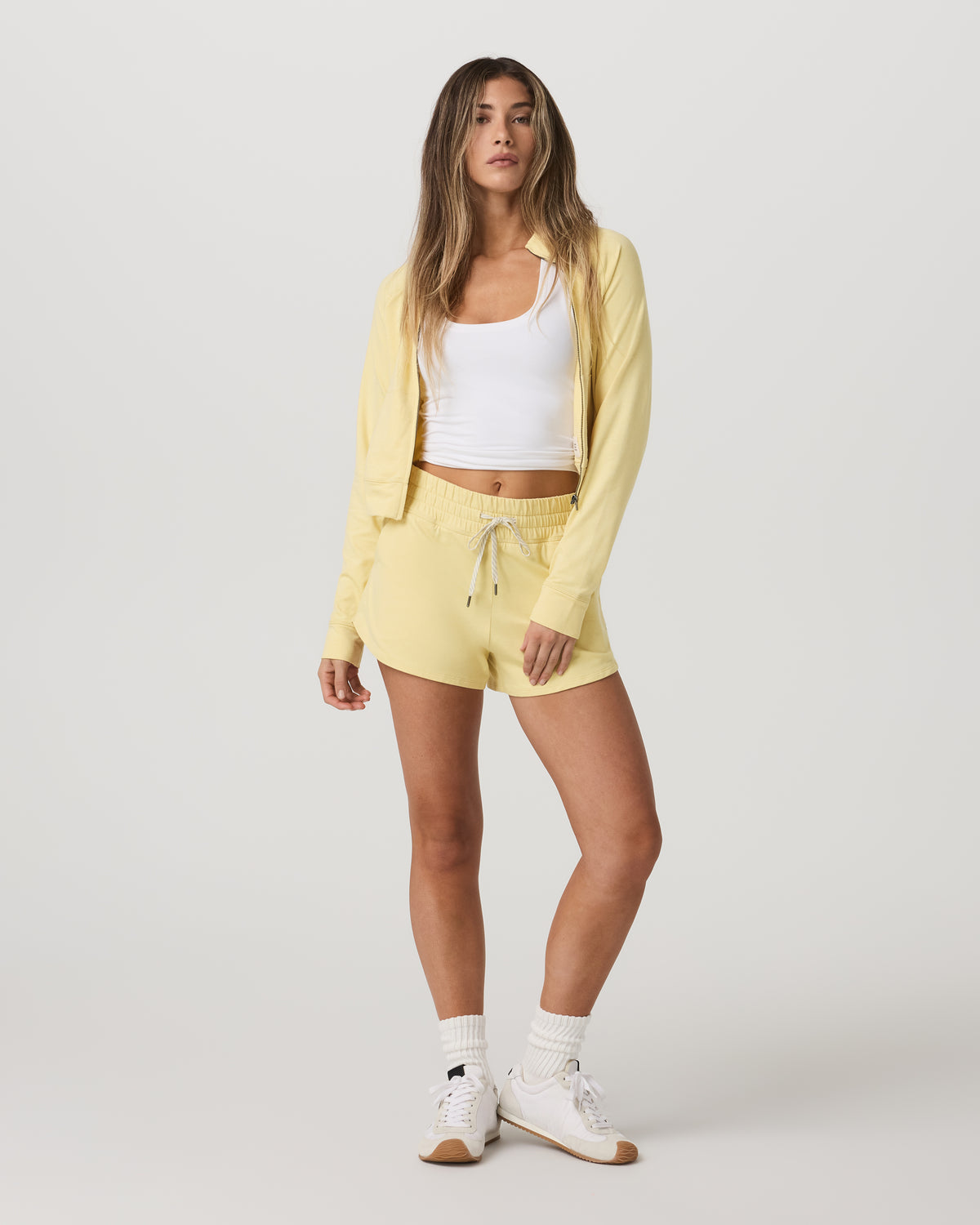 Women's Halo Performance Short 2.0 Lemon Snap Heather - Vuori