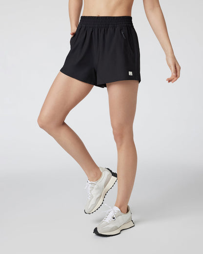 Dash Short 2.0 Women's Black Running Shorts - Vuori
