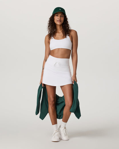 Daily Skirt Long 16" Women's White Performance Skirt - Vuori
