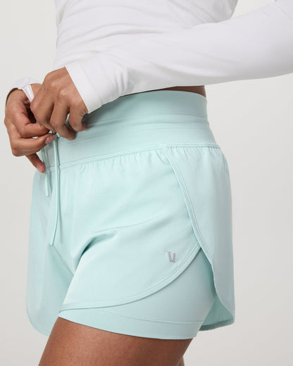 Daily Speed Short 2.5" Women's Spearmint Fitness Shorts - Vuori