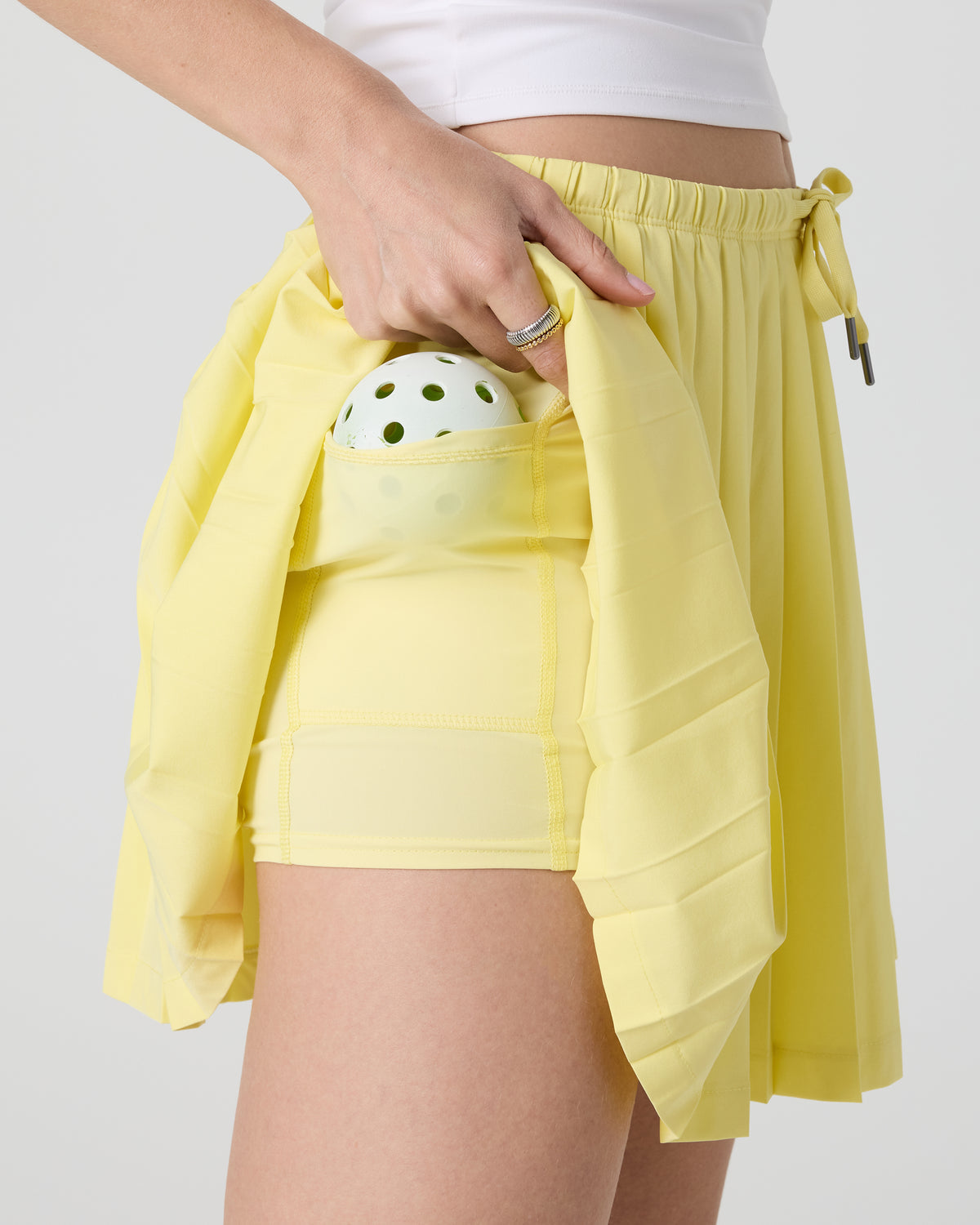 Clementine Pleated Skirt 15" Sunlight - Vuori