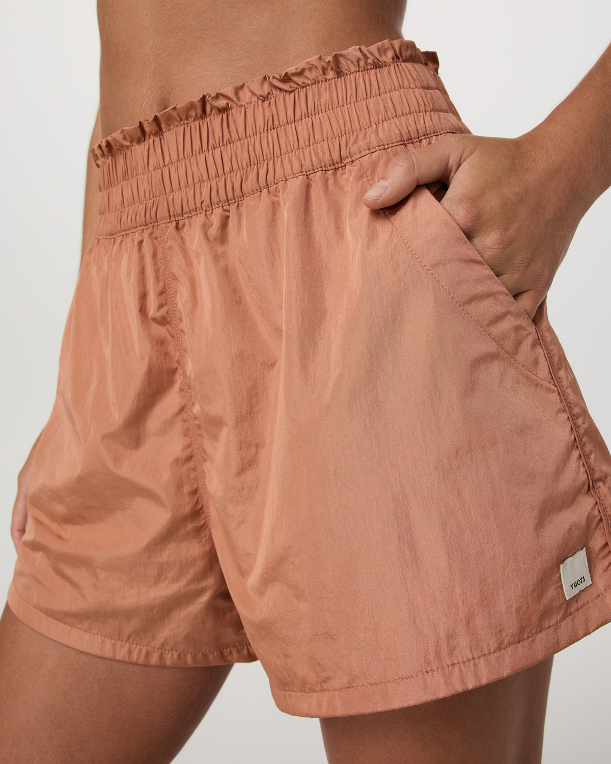 Dash Elevate Short Women's Desert Peach Fitness Shorts - Vuori