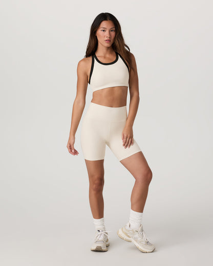Clean Elevation Shorty Women's Bone Heather Shorts - Vuori