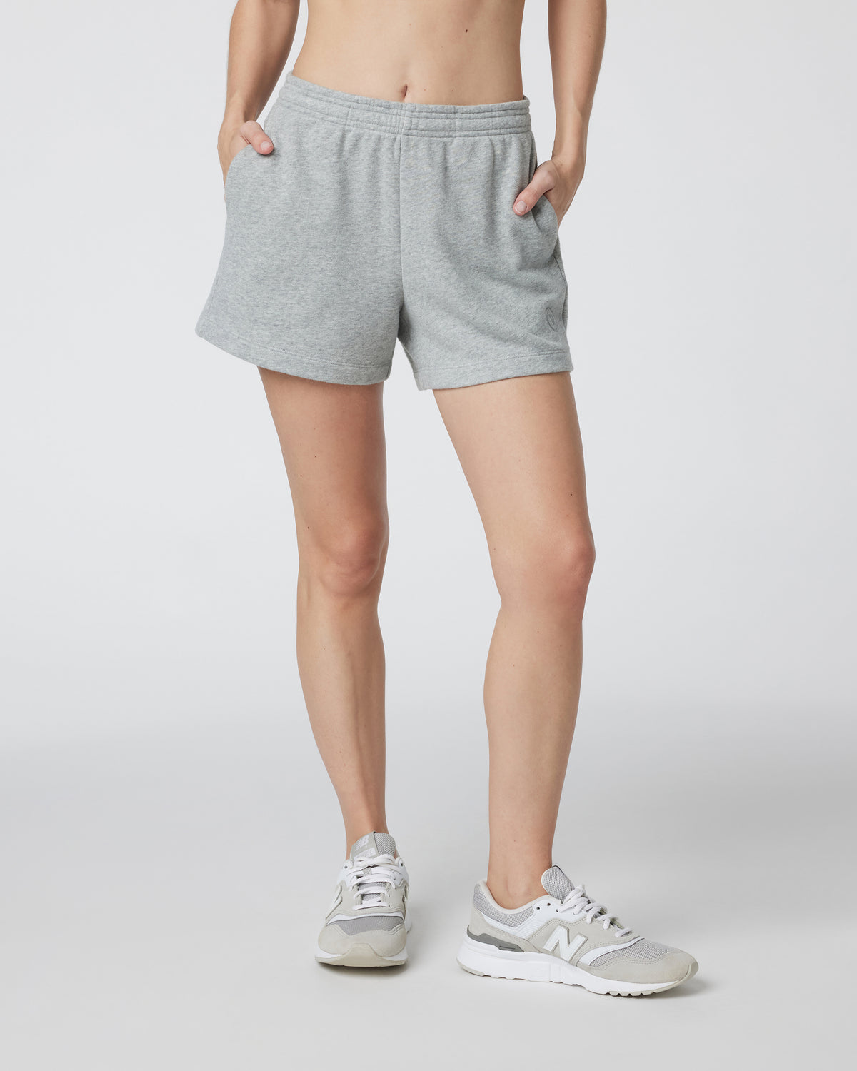 Sedona Sport Short Light Heather Grey Fleece Shorts - Vuori