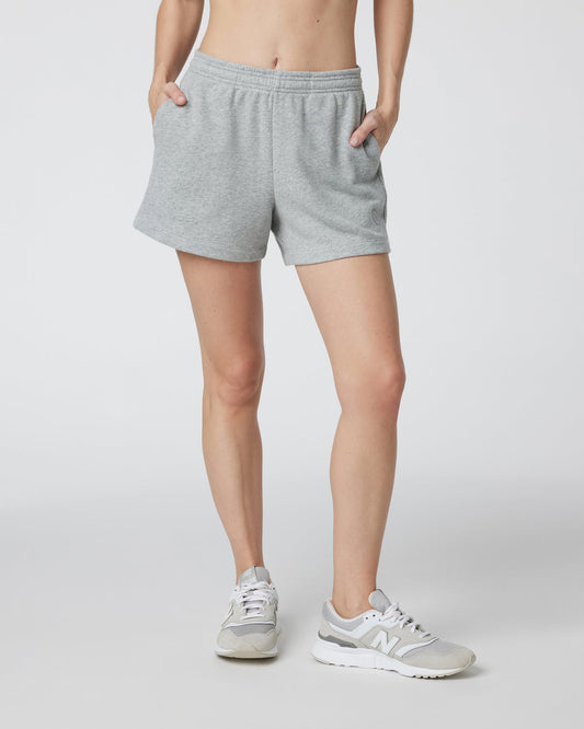 Sedona Sport Short Light Heather Grey Fleece Shorts - Vuori