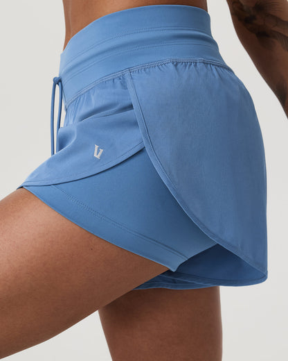 Daily Speed Short 2.5" Women's Light French Blue Shorts - Vuori