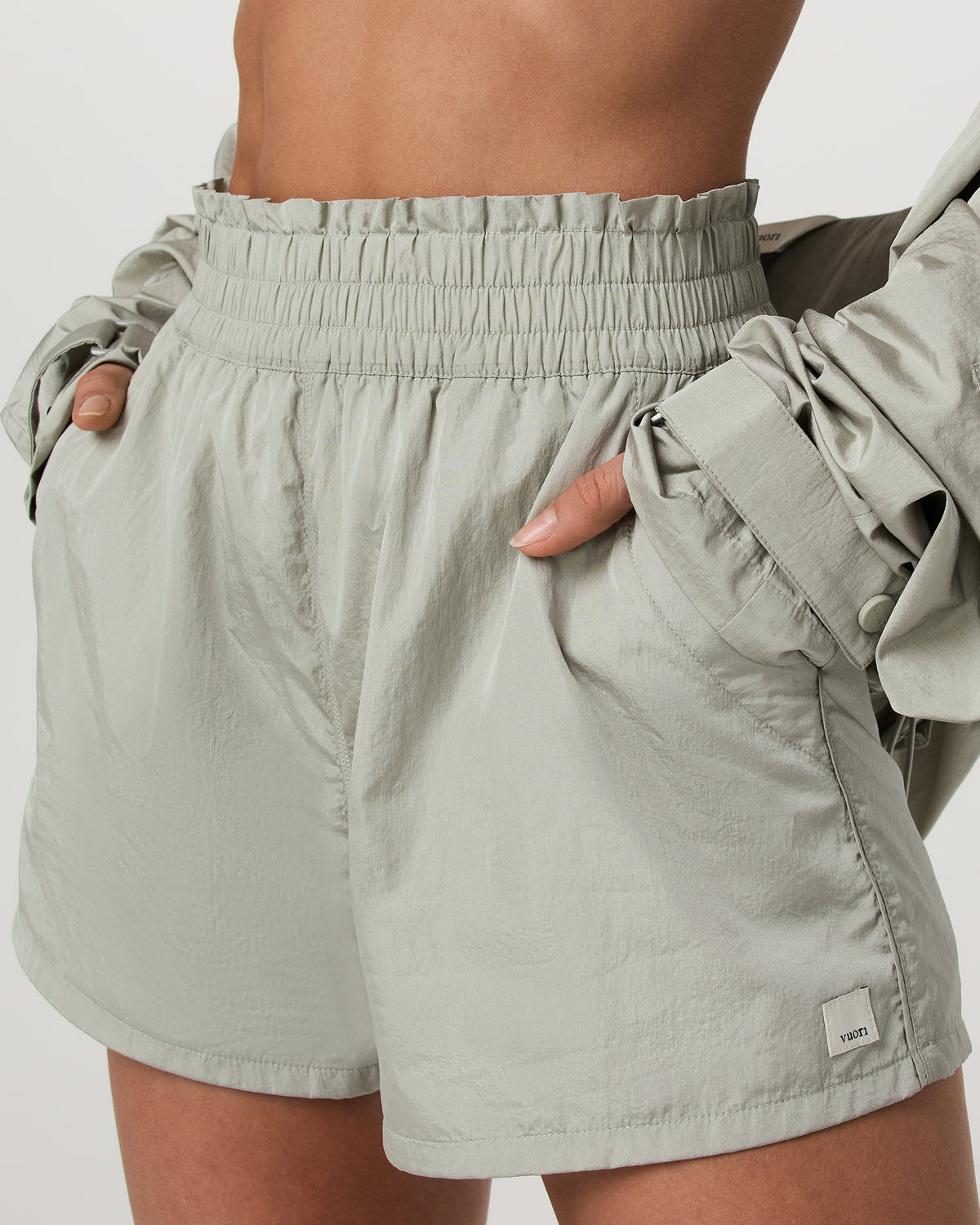 Dash Elevate Short Women's Talc Fitness Shorts - Vuori