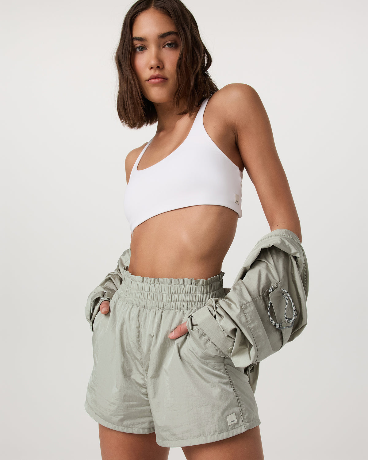 Dash Elevate Short Women's Talc Fitness Shorts - Vuori