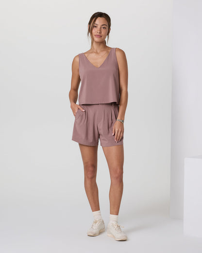 Villa Trouser Shorts Zion Rose Pleated Shorts - Vuori