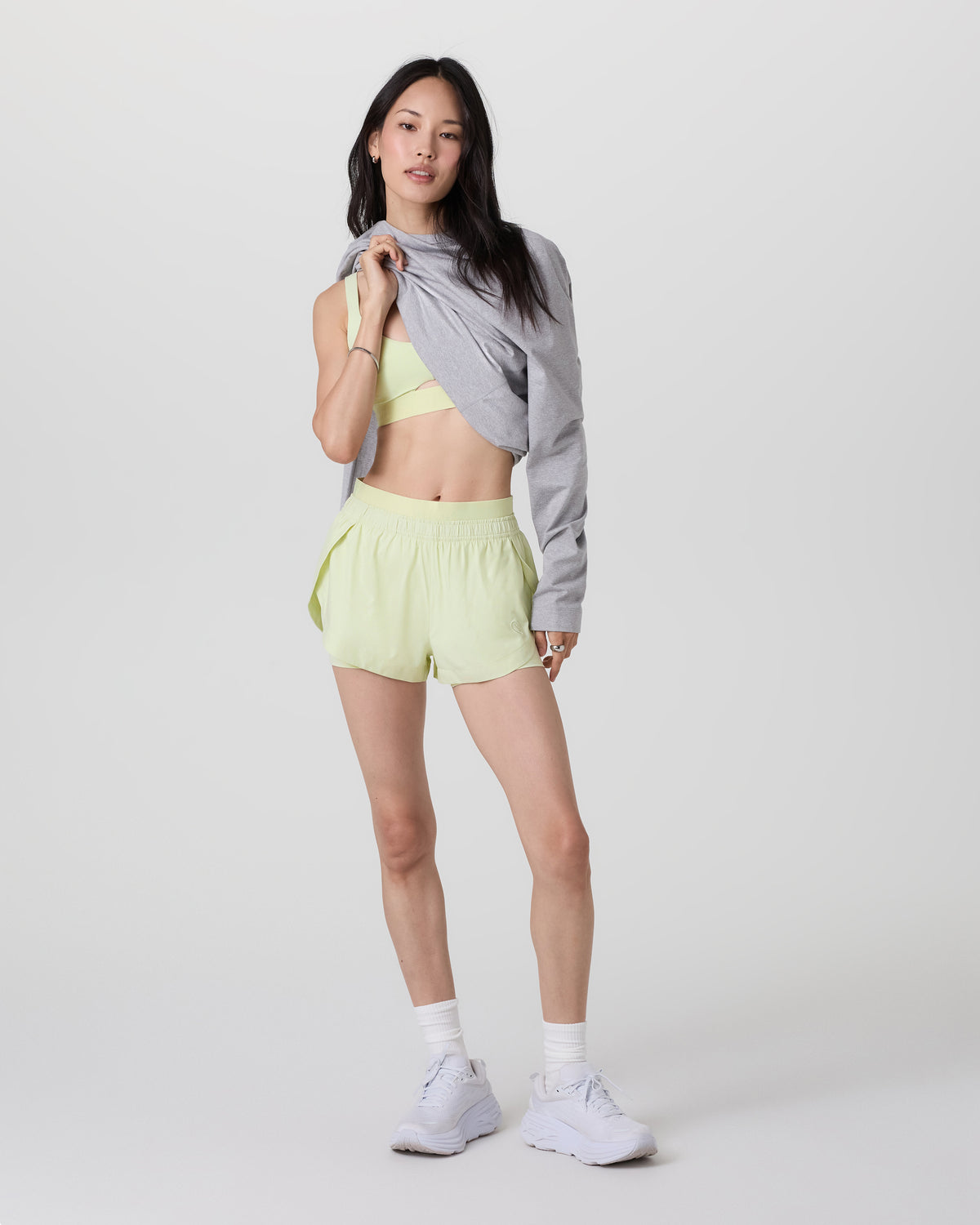Luna Short 2" Women's Lemongrass Running Shorts - Vuori