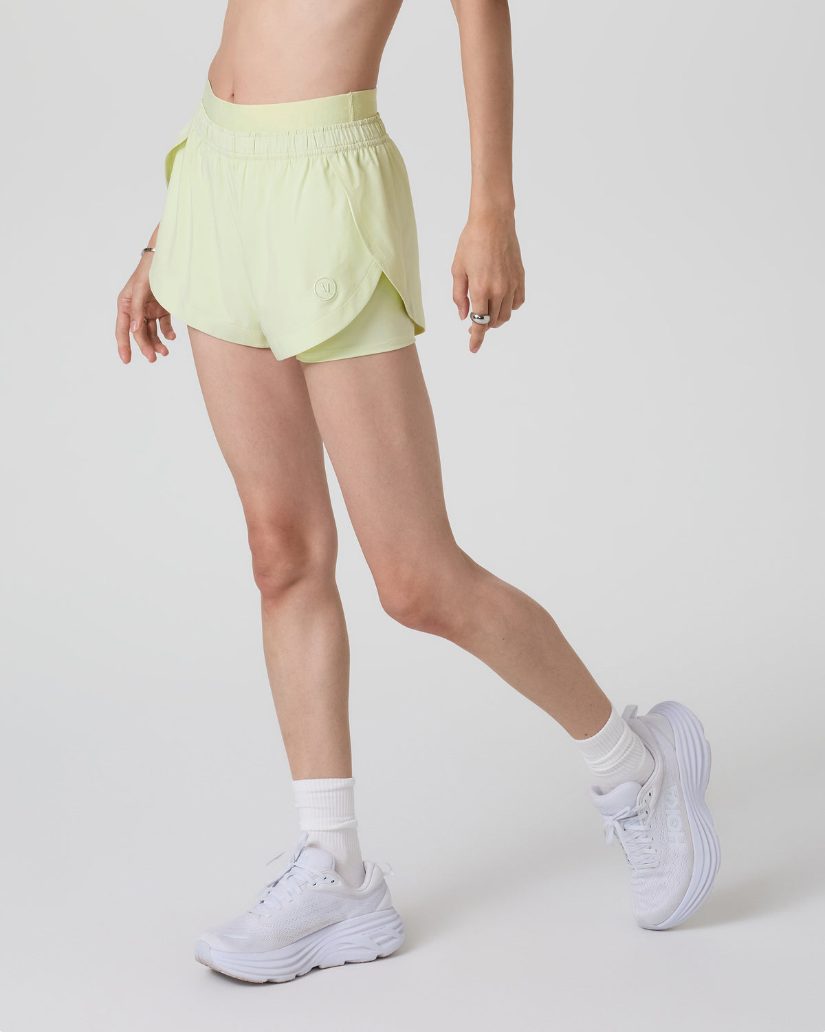 Luna Short 2" Women's Lemongrass Running Shorts - Vuori